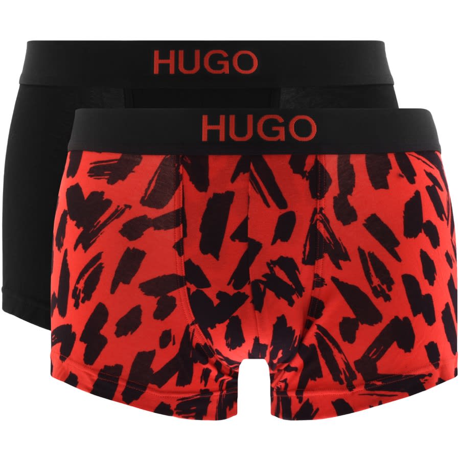 Alternative Image for ProductHUGO Two Pack Brother Boxer Trunks Red1